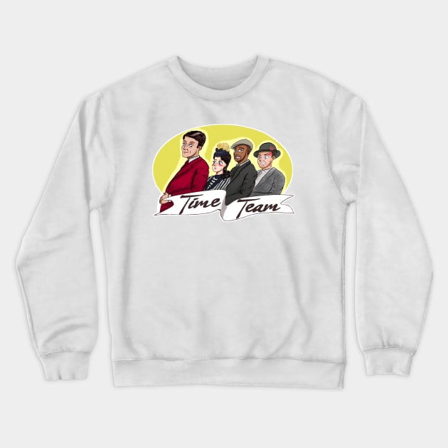 Time Team Crewneck Sweatshirt by DaijiDoodles